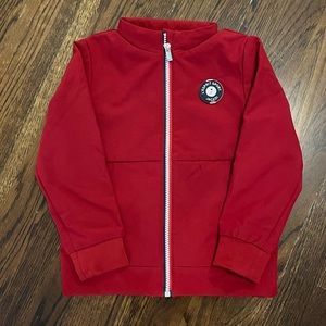 Gently worn red Jacadi jacket, size 6